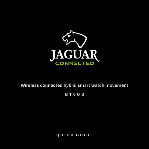 Mode d’emploi Jaguar J958 Connected Montre connectée