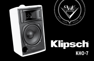Manual Klipsch KHO-7 Speaker