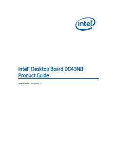Manual Intel DG43NB Motherboard
