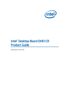 Handleiding Intel DH61CR Moederbord