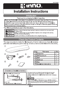 Mode d’emploi Inno BRM660 Wedge 660 Coffre de toit