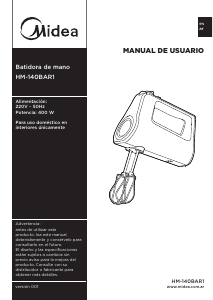 Manual de uso Midea HM-140BAR1 Batidora de varillas