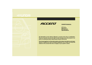 Manual Hyundai Accent (2009)