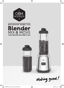 Handleiding OBH Nordica LH15FDS0 Mix & Move Blender