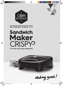 Bruksanvisning OBH Nordica 6882 Crispy Smörgåsgrill