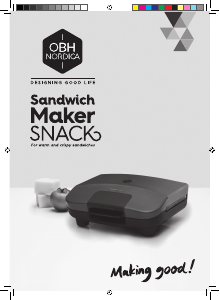 Manual OBH Nordica 6888 Snack Contact Grill