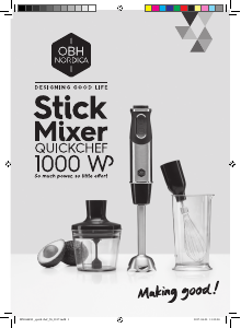 Manual OBH Nordica HN6568S0 Quickchef Hand Blender