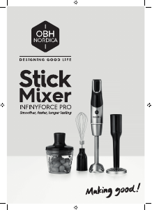 Manual OBH Nordica HN95HDS0 Infinyforce Pro Hand Blender