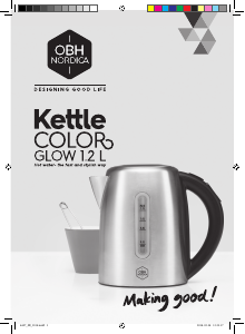 Manual OBH Nordica 6407 Color Glow Kettle