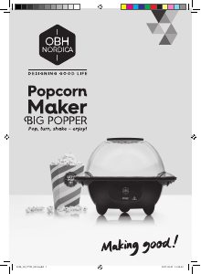 Käyttöohje OBH Nordica 6398 Big Popper Popcorn-kone