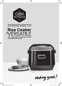 Manual OBH Nordica QK6018S0 Versatile Rice Cooker