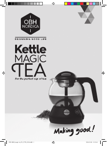 Manual OBH Nordica ON1108S0 Magic Tea Machine