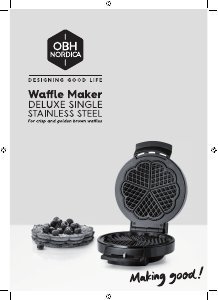 Manual OBH Nordica 6992 Deluxe Single Waffle Maker