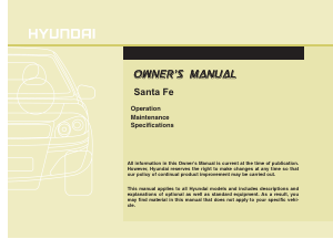 Manual Hyundai Sante Fe (2011)