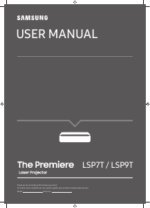 Manual Samsung SP-LSP7TFA The Premiere Projetor