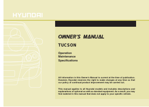 Manual Hyundai Tucson (2010)