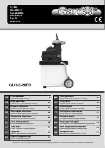 Mode d’emploi Scheppach GLH-S-28FB Broyeur à végétaux