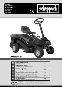 Manual Scheppach MR196-61 Lawn Mower