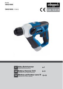 Manual Scheppach Lion 12.0 rh Rotary Hammer