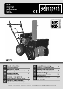 Manual Scheppach ST570 Snow Blower