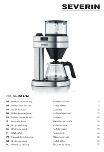 Manual de uso Severin KA 5762 Máquina de café