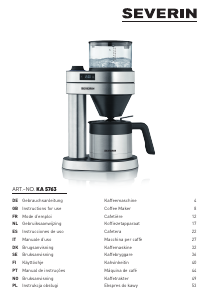 Manual de uso Severin KA 5763 Máquina de café