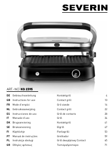 Manual de uso Severin KG 2395 Grill de contacto