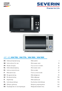 Manual de uso Severin MW 7774 Microondas