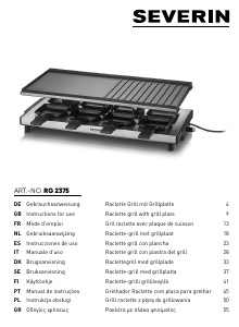 Manual Severin RG 2375 Raclette Grill