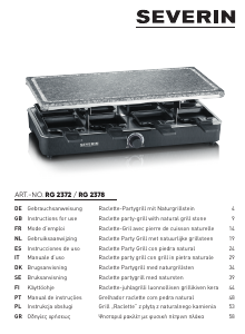 Manual de uso Severin RG 2378 Raclette grill