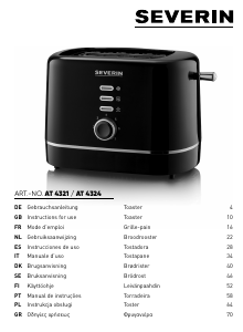 Bedienungsanleitung Severin AT 4321 Toaster