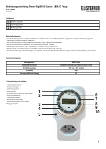 Manuale Steffen 1204432 Temporizzatore