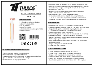 Manual de uso Thulos TH-BY11 Barbero
