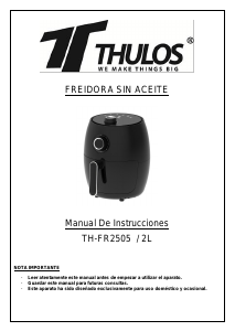 Manual de uso Thulos TH-FR2505 Freidora