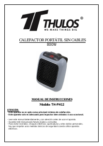 Manual de uso Thulos TH-PH12 Calefactor