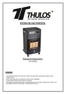 Manual de uso Thulos TH-GH421 Calefactor