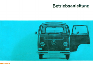 Bedienungsanleitung Volkswagen Transporter (1968)