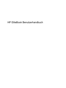 Bedienungsanleitung HP EliteBook 8440p Notebook