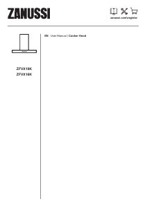 Handleiding Zanussi ZFVX19K Afzuigkap