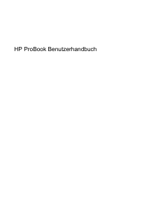 Bedienungsanleitung HP ProBook 6440b Notebook