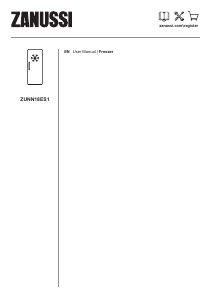 Manual Zanussi ZUNN18ES1 Freezer