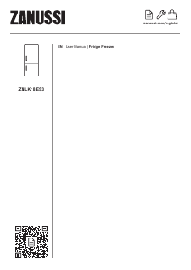 Manual Zanussi ZNLK18ES3 Fridge-Freezer