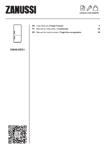 Manual Zanussi ZNHN18ES1 Fridge-Freezer