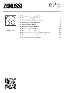 Manual Zanussi ZIBN641K Plită