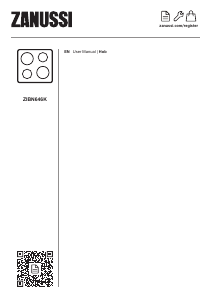 Manual Zanussi ZIBN646K Hob