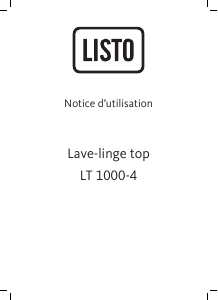 Mode d’emploi Listo LT 1000-4 Lave-linge