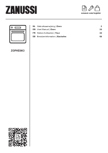 Manual Zanussi ZOPKE6K3 Oven