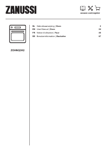 Mode d’emploi Zanussi ZOHNQ3K2 Four