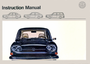 Handleiding Volkswagen 411 E Variant (1971)