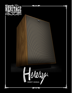 Handleiding Klipsch Heresy IV Luidspreker